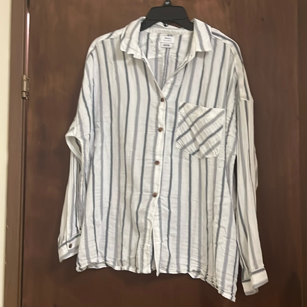 RVCA Cotton Button Up Shirt